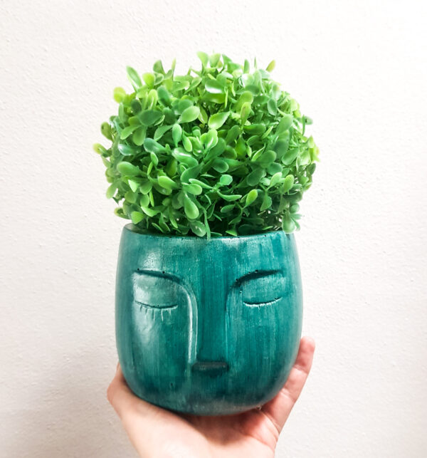 Vaso in cemento blu Bora Bora