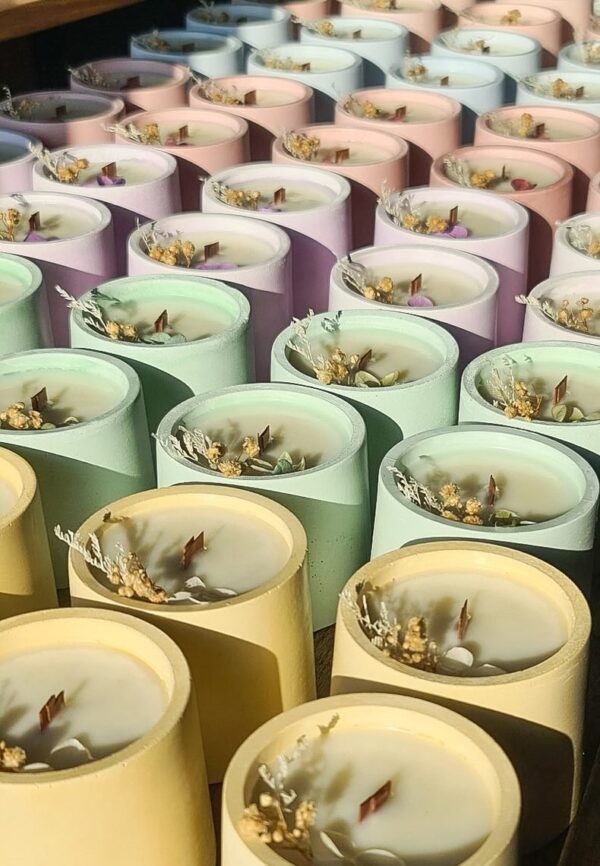 Candela con Semi di Fiori
