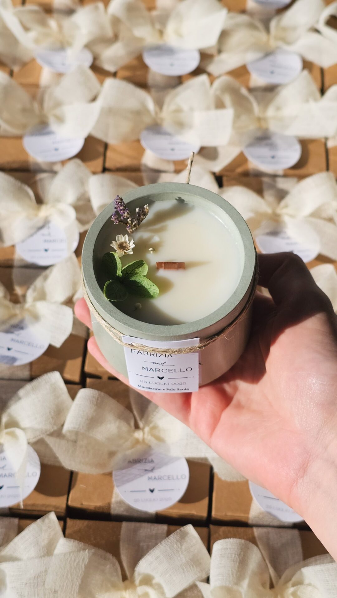 Candela con Semi di Fiori - immagine 5