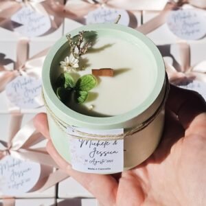 Candela con Semi di Fiori