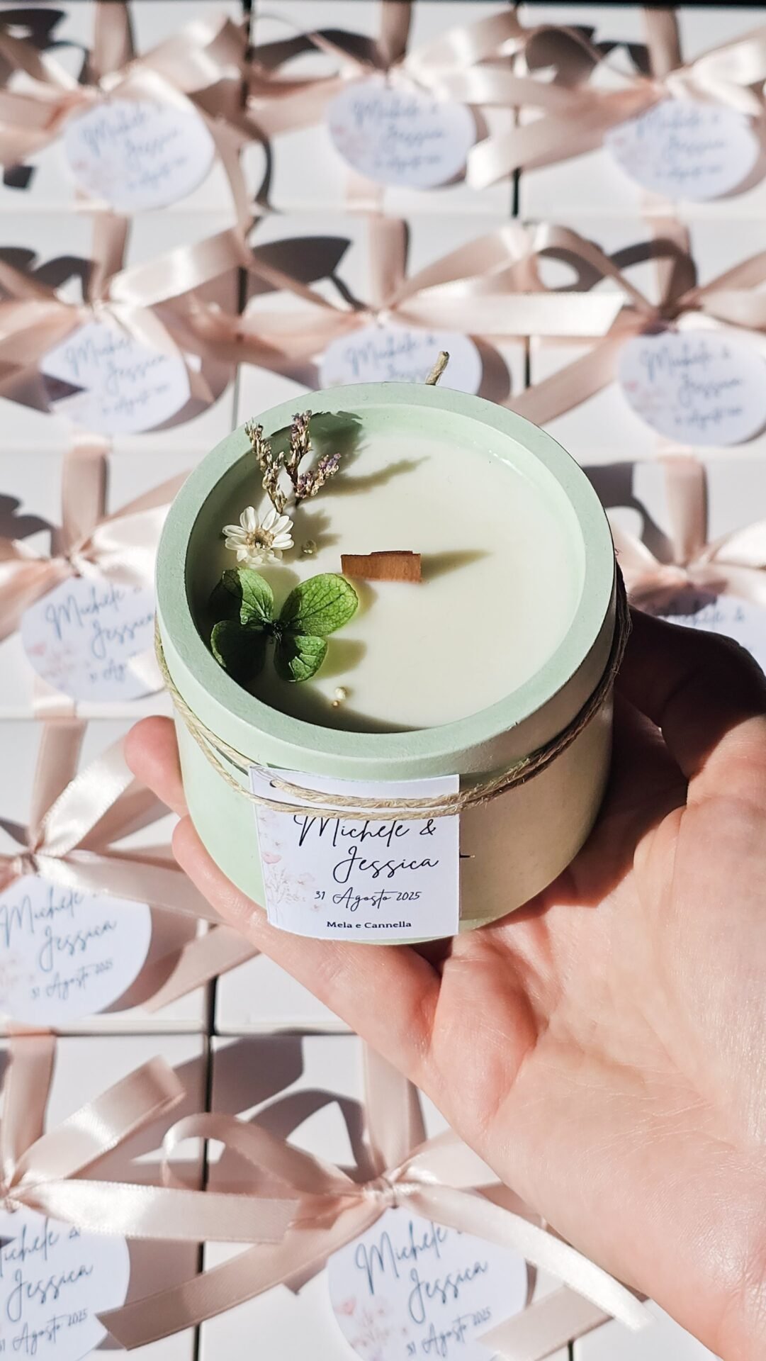 Candela con Semi di Fiori