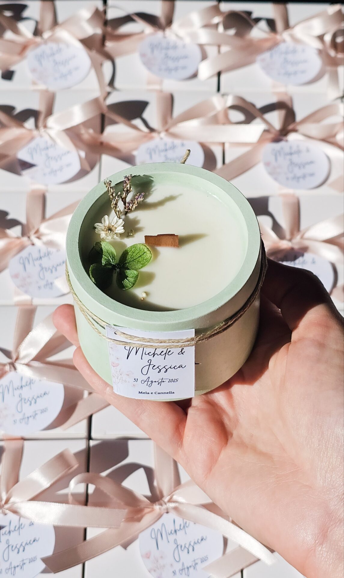 Candela con Semi di Fiori