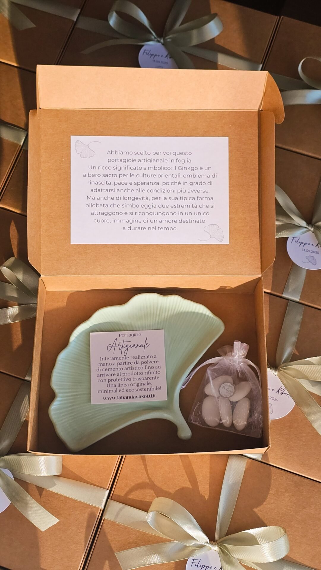 Vassoio Foglia Ginkgo