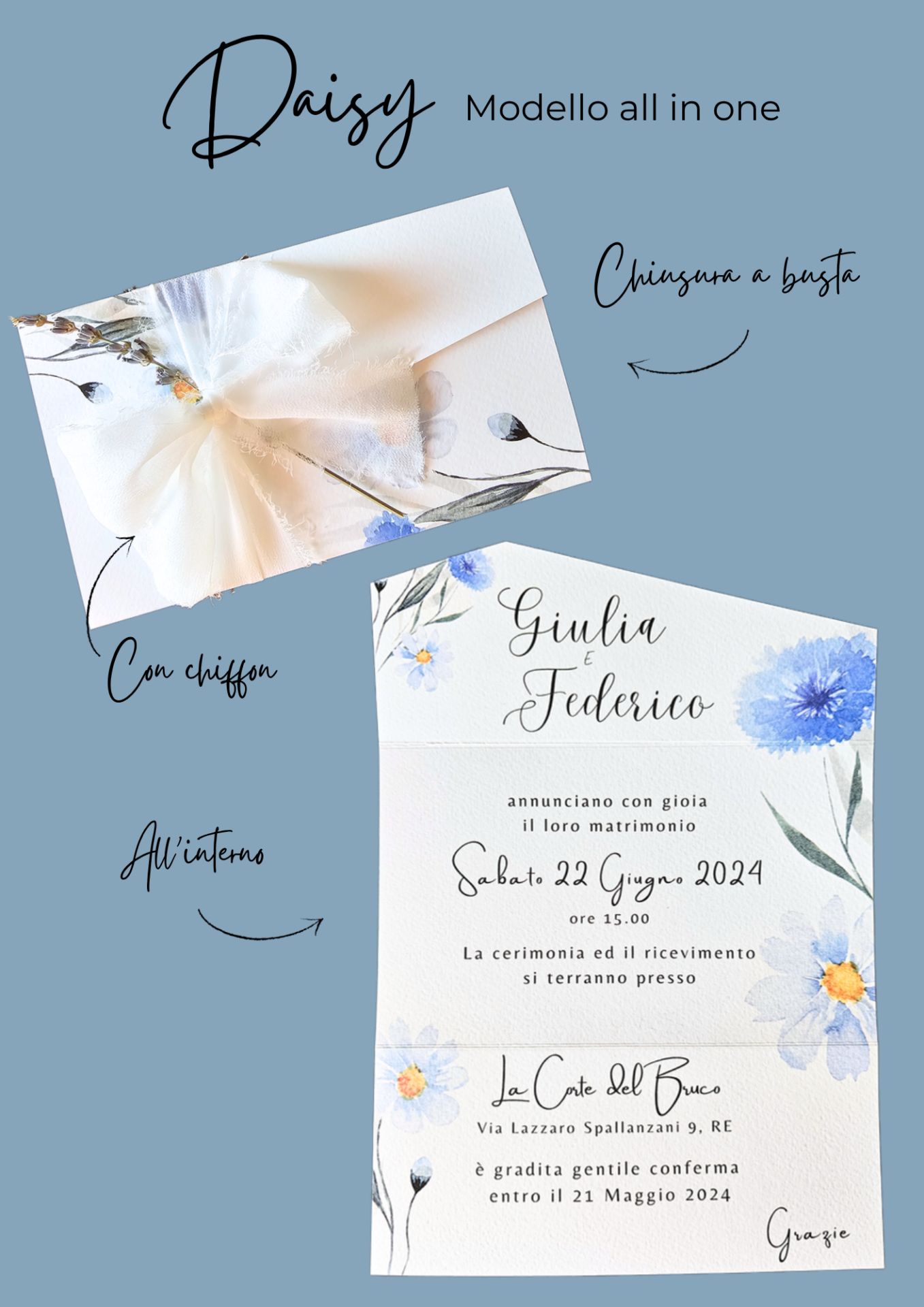 Partecipazione di matrimonio All in One - immagine 6