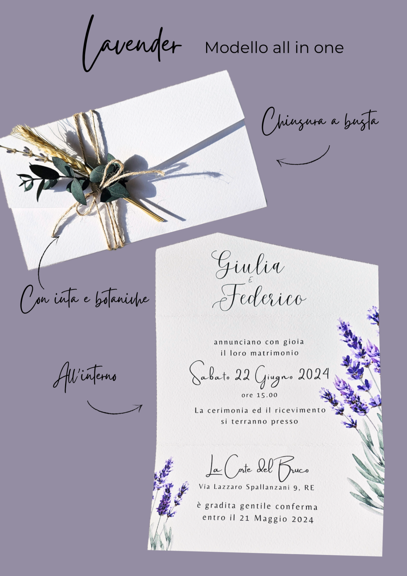 Partecipazione di matrimonio All in One - immagine 8