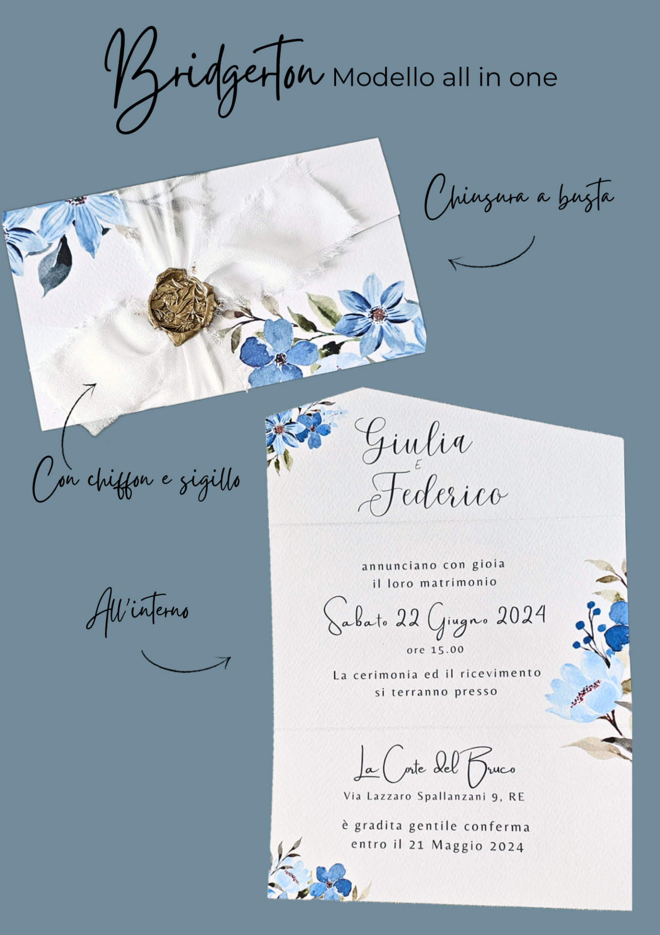 Partecipazione di matrimonio All in One - immagine 9