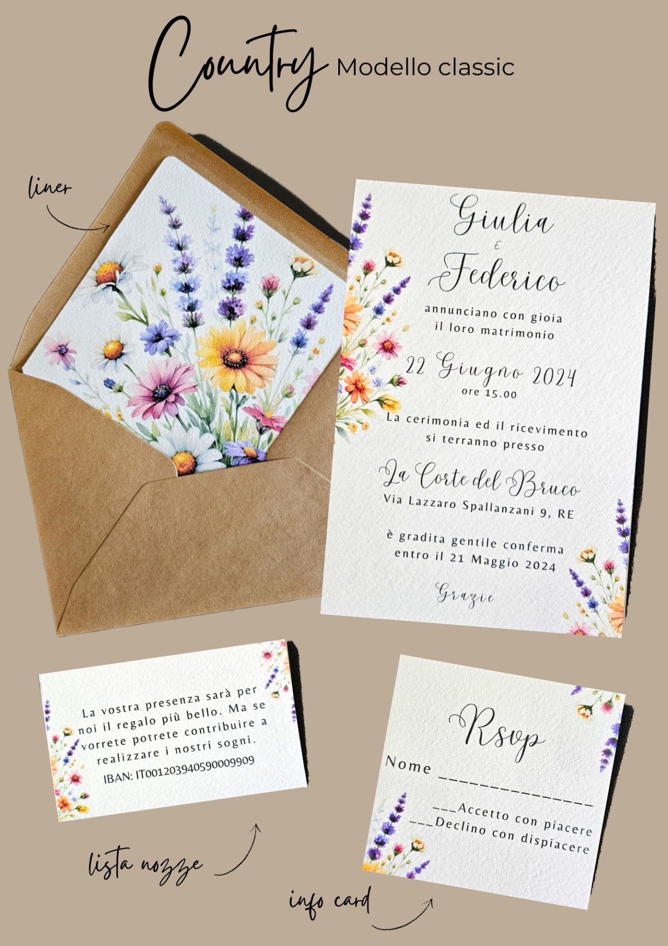 Partecipazione di matrimonio Classic - immagine 5