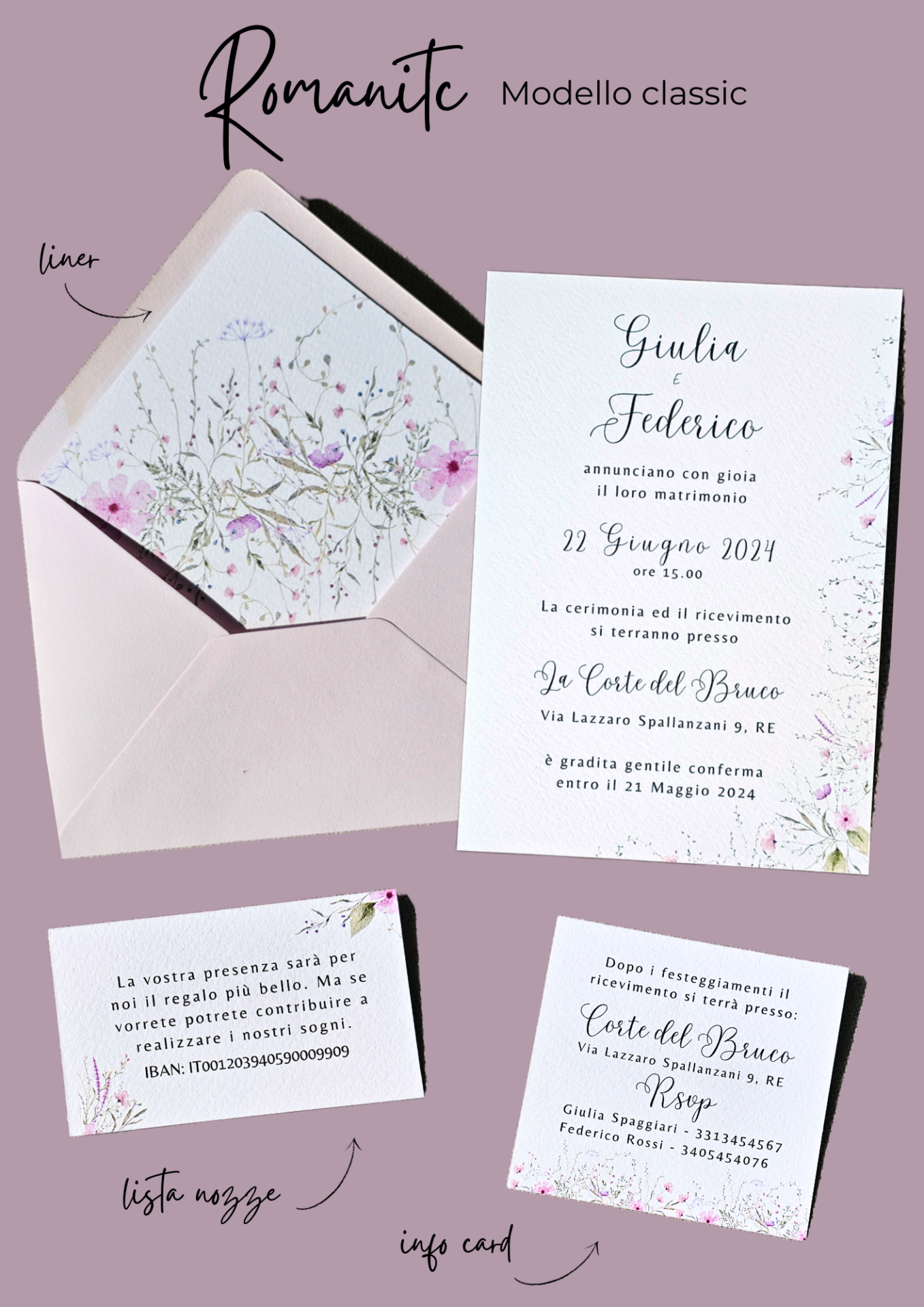Partecipazione di matrimonio Classic - immagine 4