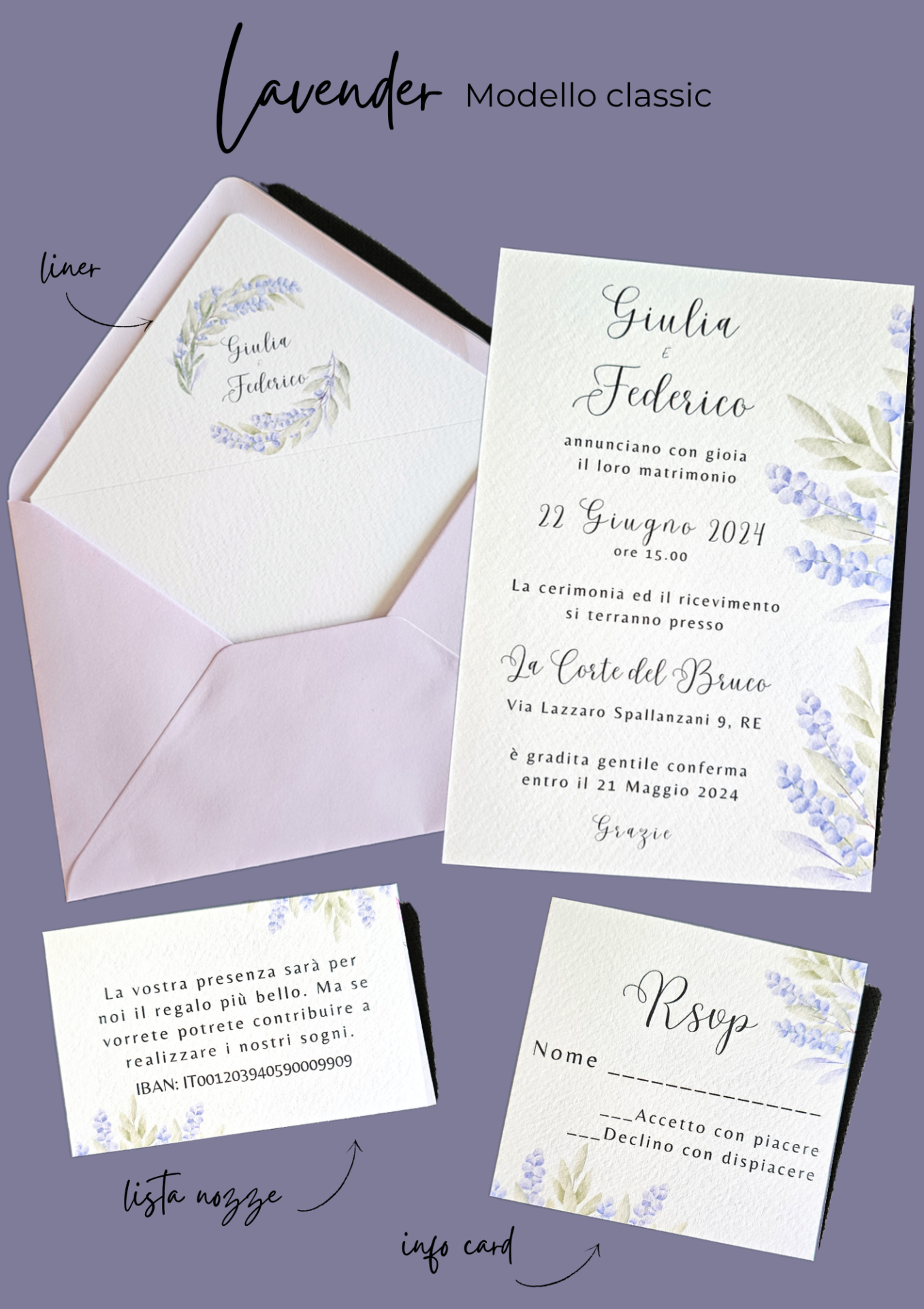 Partecipazione di matrimonio Classic - immagine 8