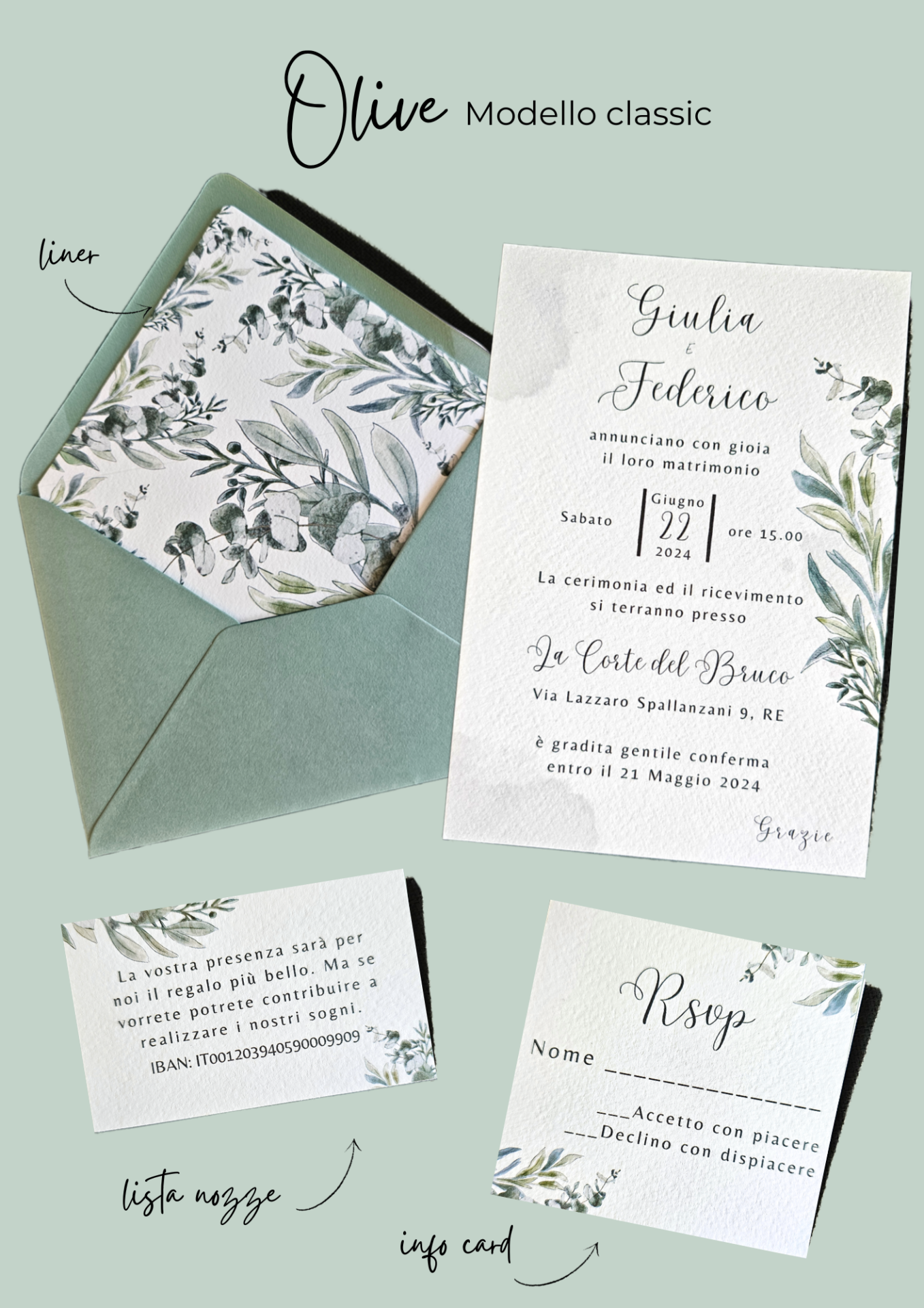 Partecipazione di matrimonio Classic - immagine 2