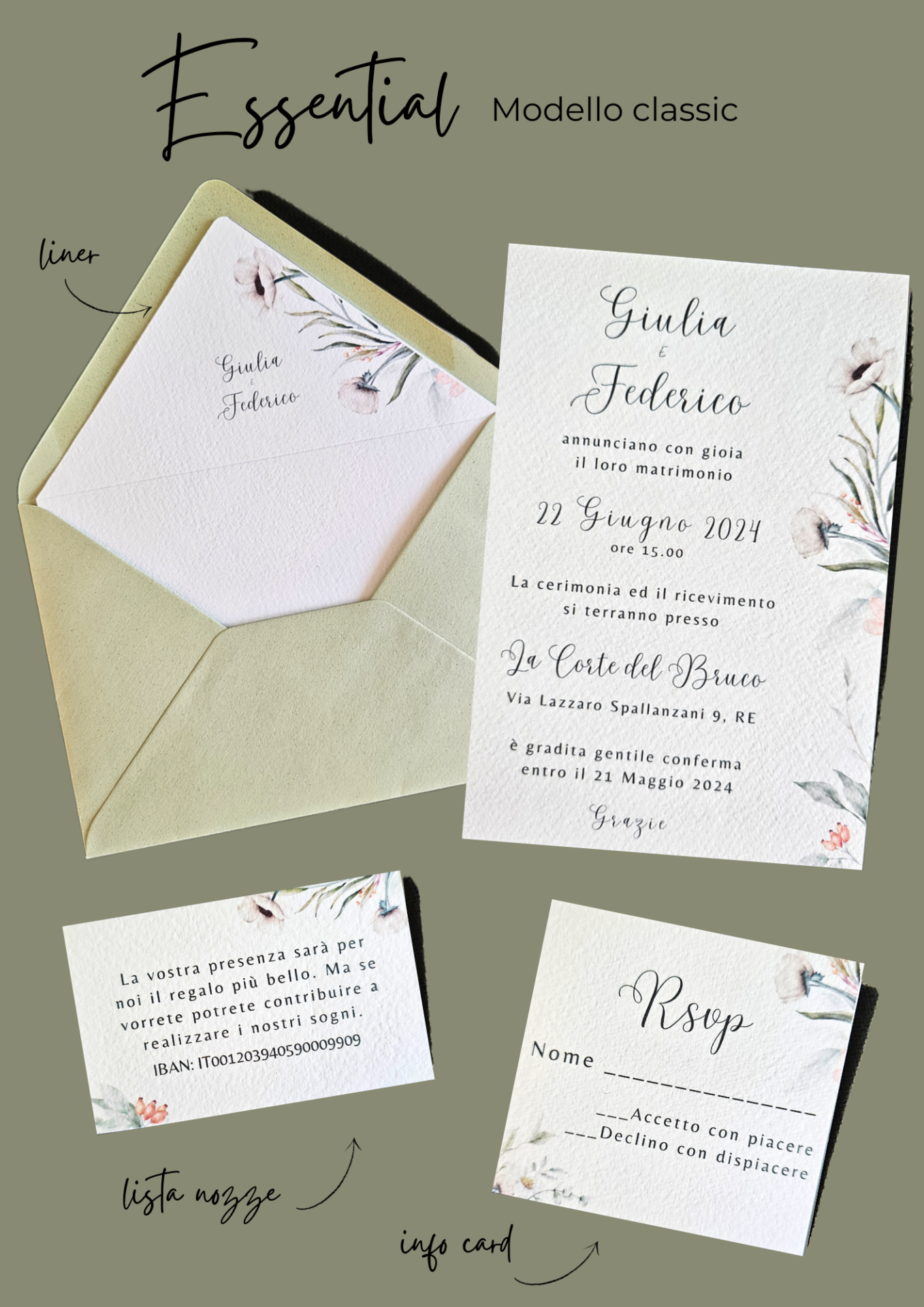 Partecipazione di matrimonio Classic - immagine 3