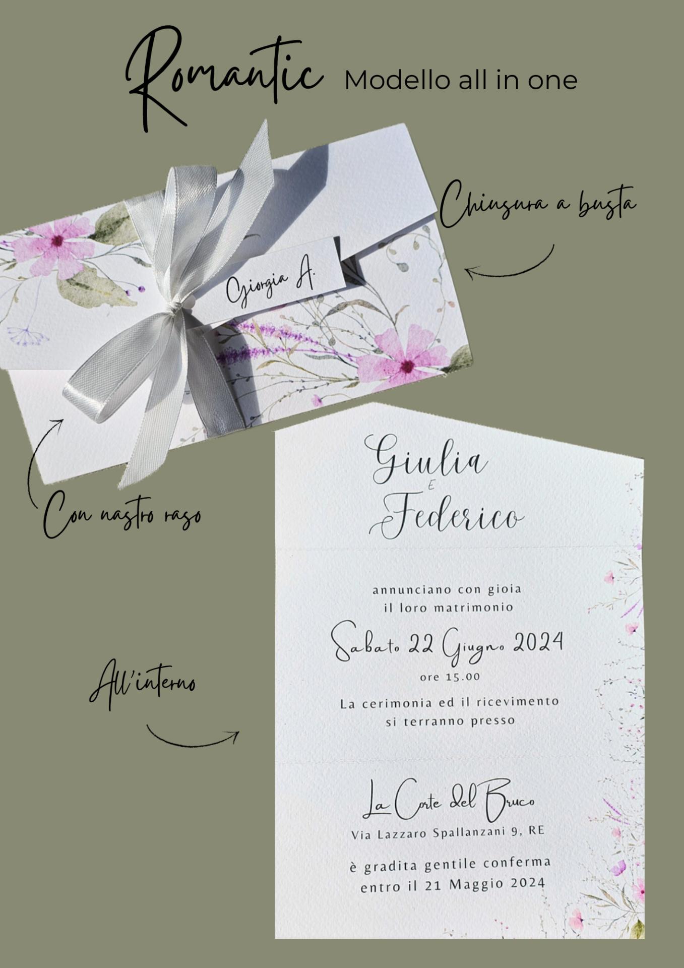 Partecipazione di matrimonio All in One - immagine 3