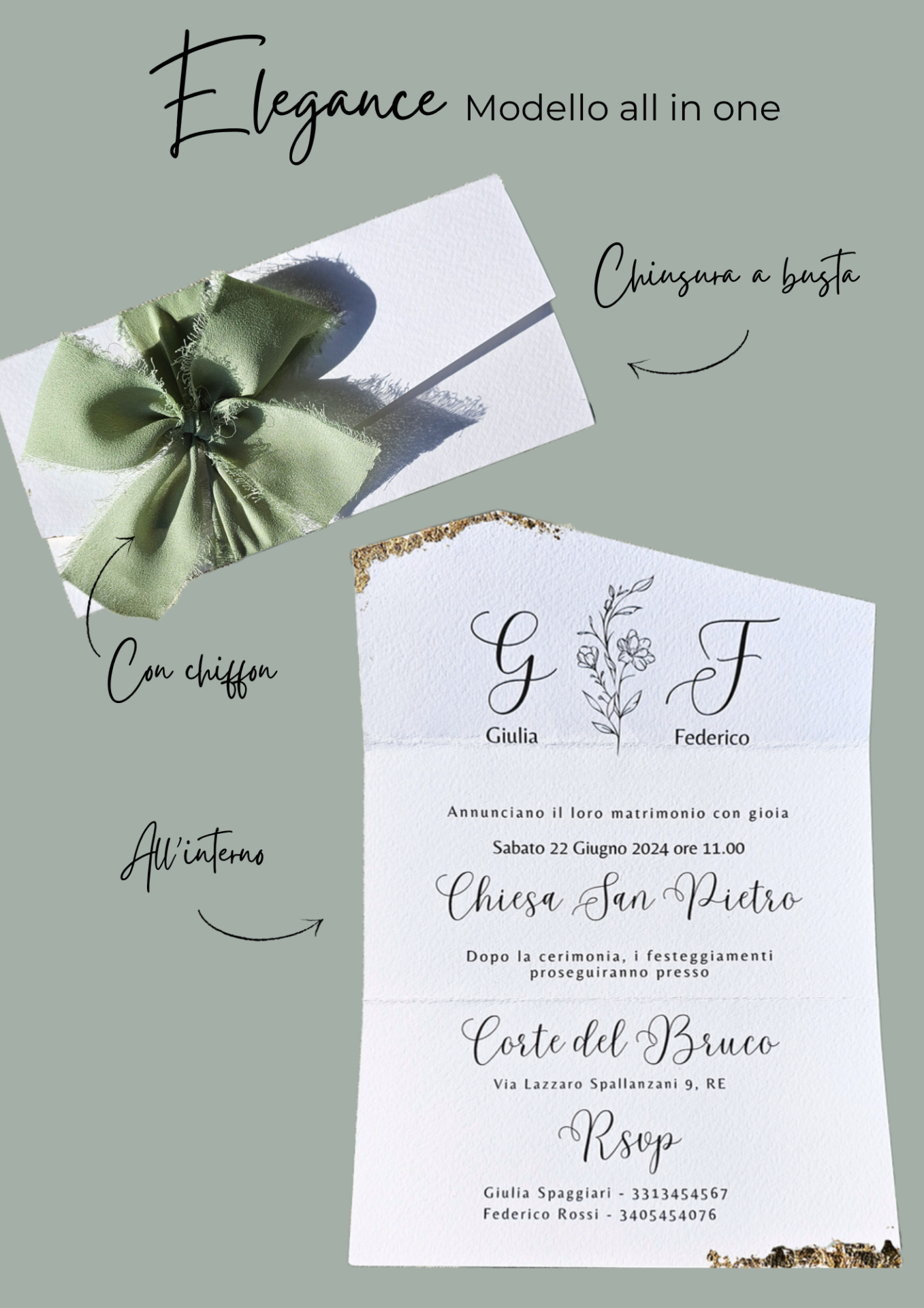 Partecipazione di matrimonio All in One - immagine 4